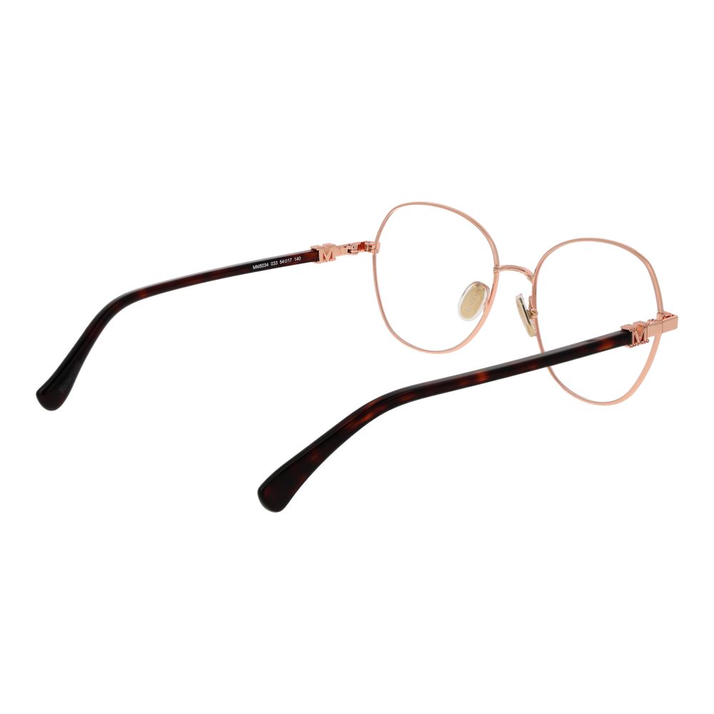 Max Mara Rose Gold Metal Glasses Frames Max Mara