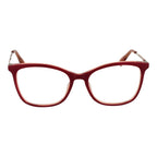 Max & Co purple stainless steel eyeglass frames with sleek design and modern style, shown on a plain background.