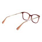 Max & Co purple stainless steel glasses frames with sleek design and adjustable temples.