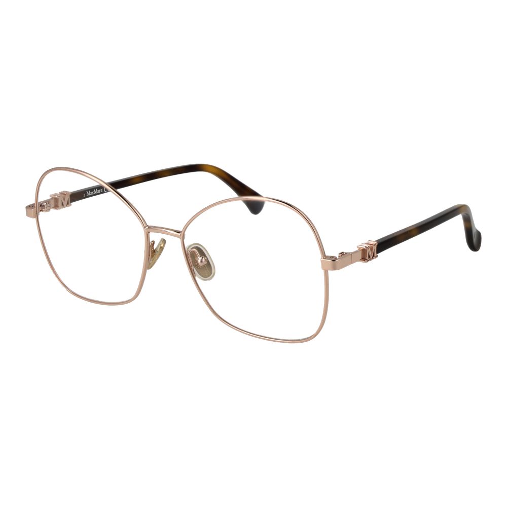 Max Mara Rose Gold Metal Glasses Frames