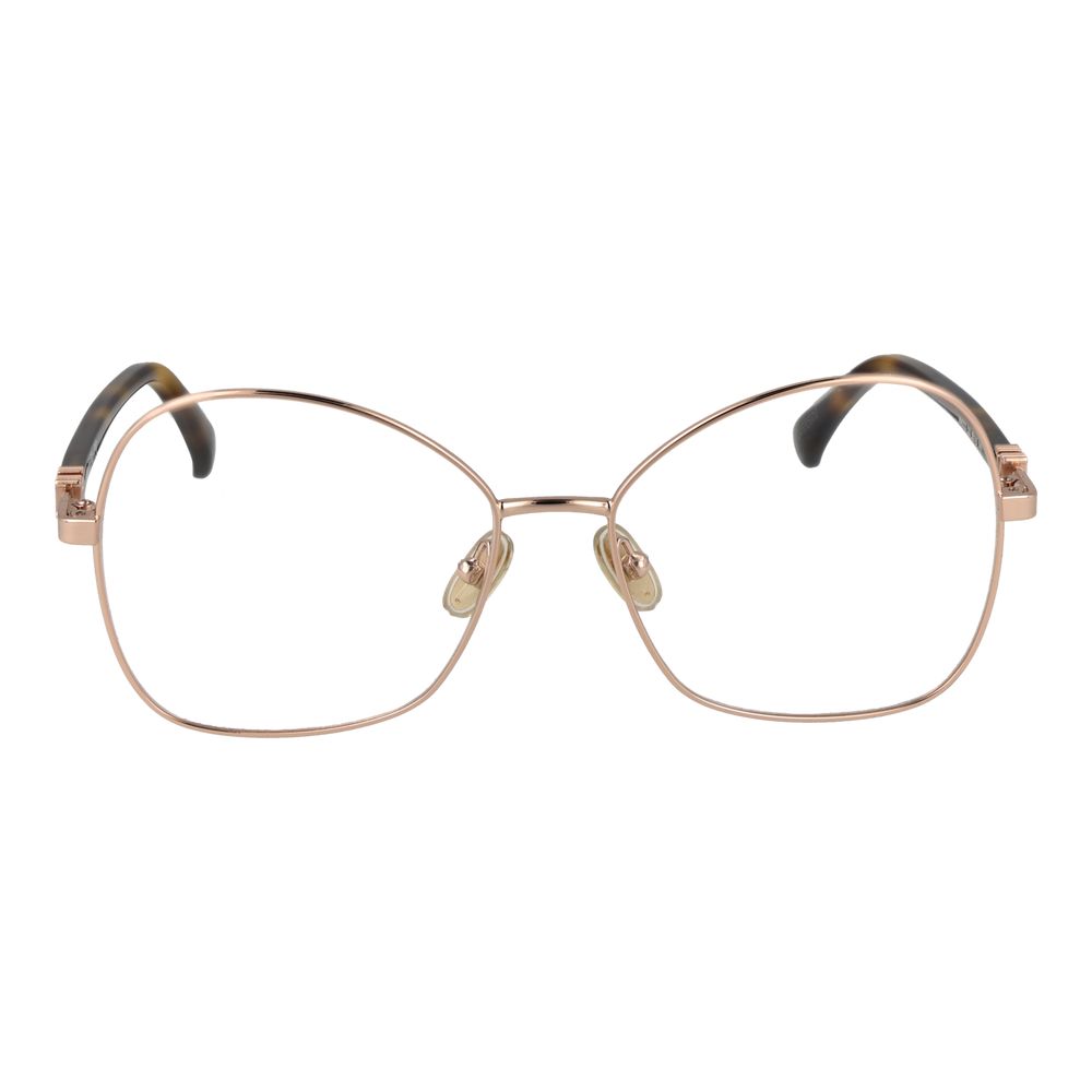 Max Mara Rose Gold Metal Glasses Frames