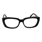Max Mara black acetate eyeglass frames with a classic design, showcasing sleek, stylish eyewear for sophisticated look.