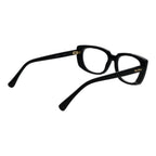Max Mara black acetate glasses frames with clear lenses, stylish and lightweight eyewear for modern fashion.