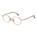 Max Mara rose gold metal glasses frames with clear lenses, stylish and lightweight for everyday wear.