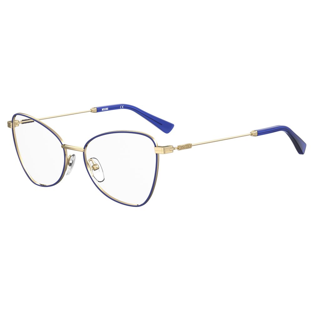Moschino Blue Metal Glasses Frames Moschino