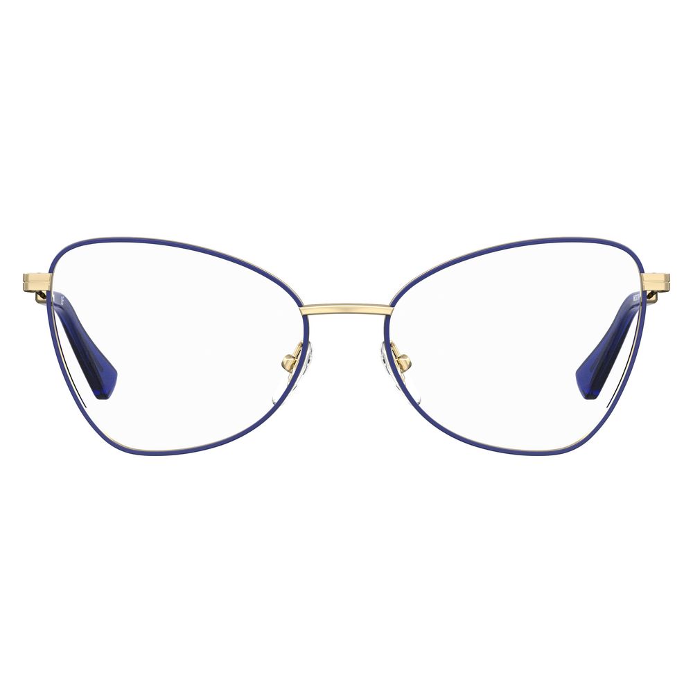 Moschino Blue Metal Glasses Frames Moschino