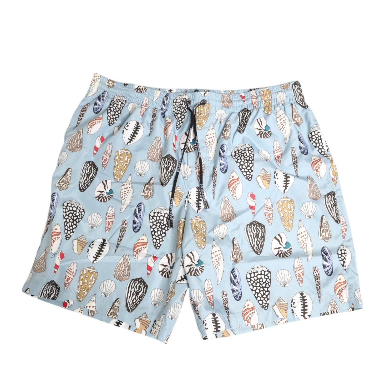Dolce & Gabbana Blue Seashell Print Nylon Men Shorts Swimwear