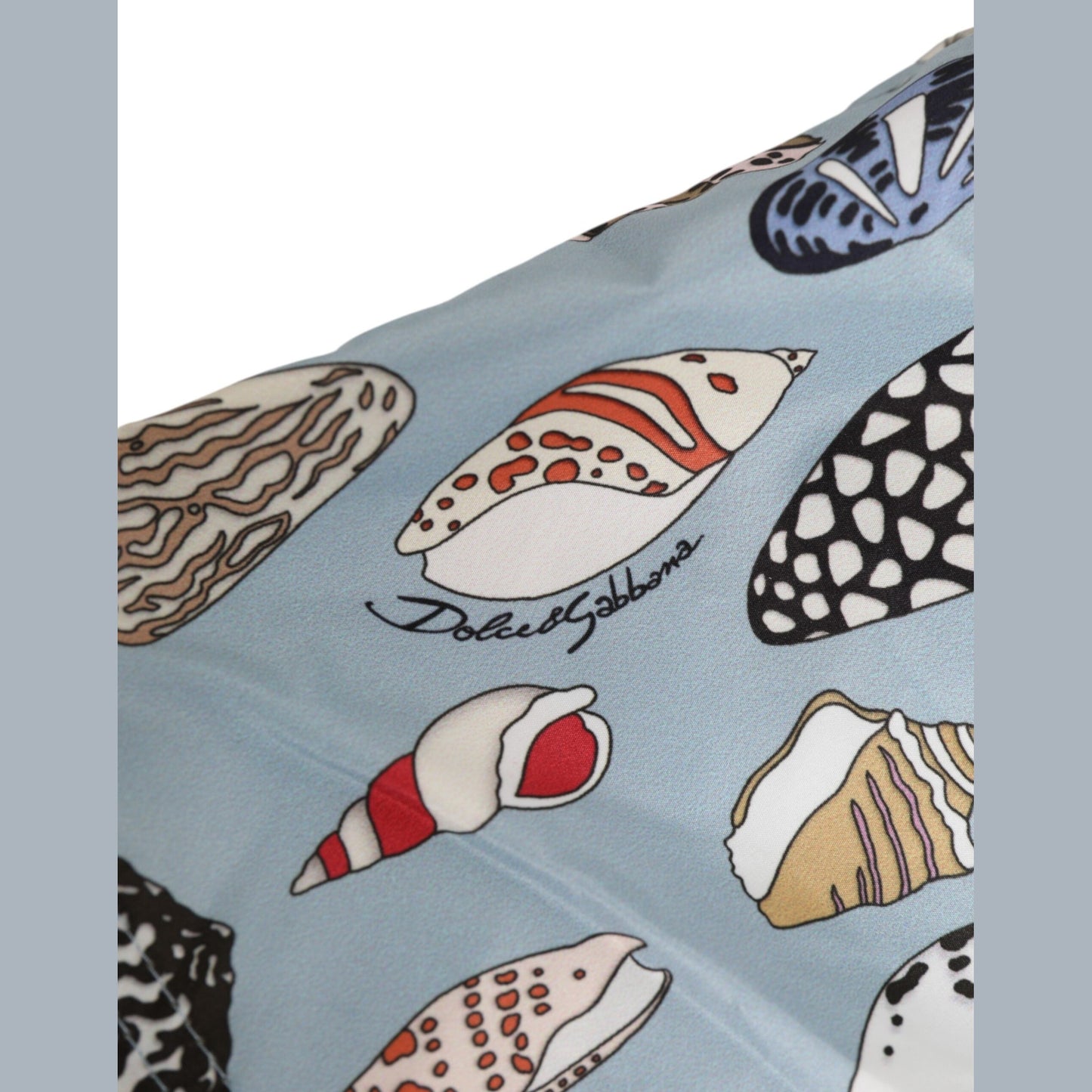 Dolce & Gabbana Blue Seashell Print Nylon Men Shorts Swimwear