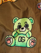 Dolce & Gabbana Brown Multicolor Teddy Bear Men Shorts Swimwear - Eljoys Fashion 