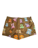 Dolce & Gabbana Brown Multicolor Teddy Bear Men Shorts Swimwear - Eljoys Fashion 