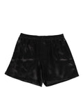 Dolce & Gabbana Black Silk Satin Elastic Men Boxer Short Swimwear - Eljoys Fashion 