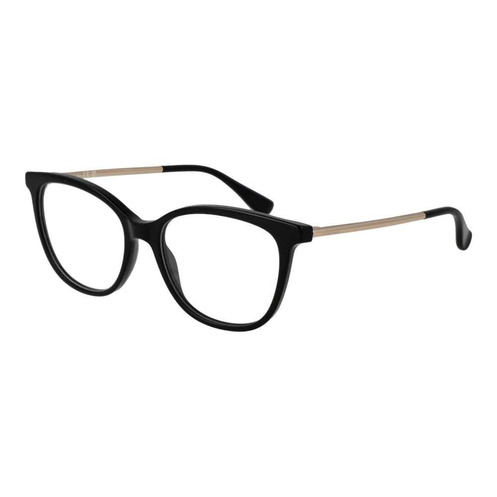 Max Mara black acetate glasses frames with sleek, modern design for stylish eyewear.