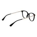Max Mara black acetate glasses frames with sleek, modern design and clear lenses, stylish eyewear for everyday wear.
