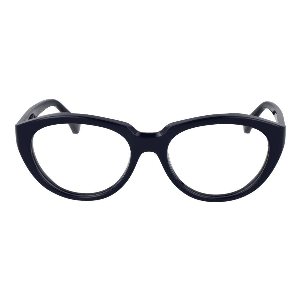 Max Mara blue acetate glasses frames with sleek design and clear lenses, stylish eyewear for modern fashion.