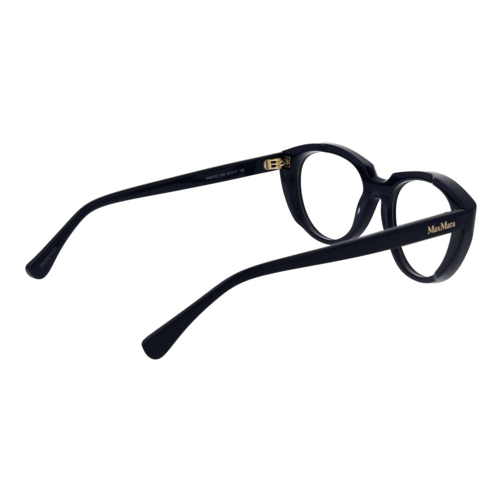 Max Mara blue acetate glasses frames with sleek design and clear lenses, stylish eyewear for everyday wear.