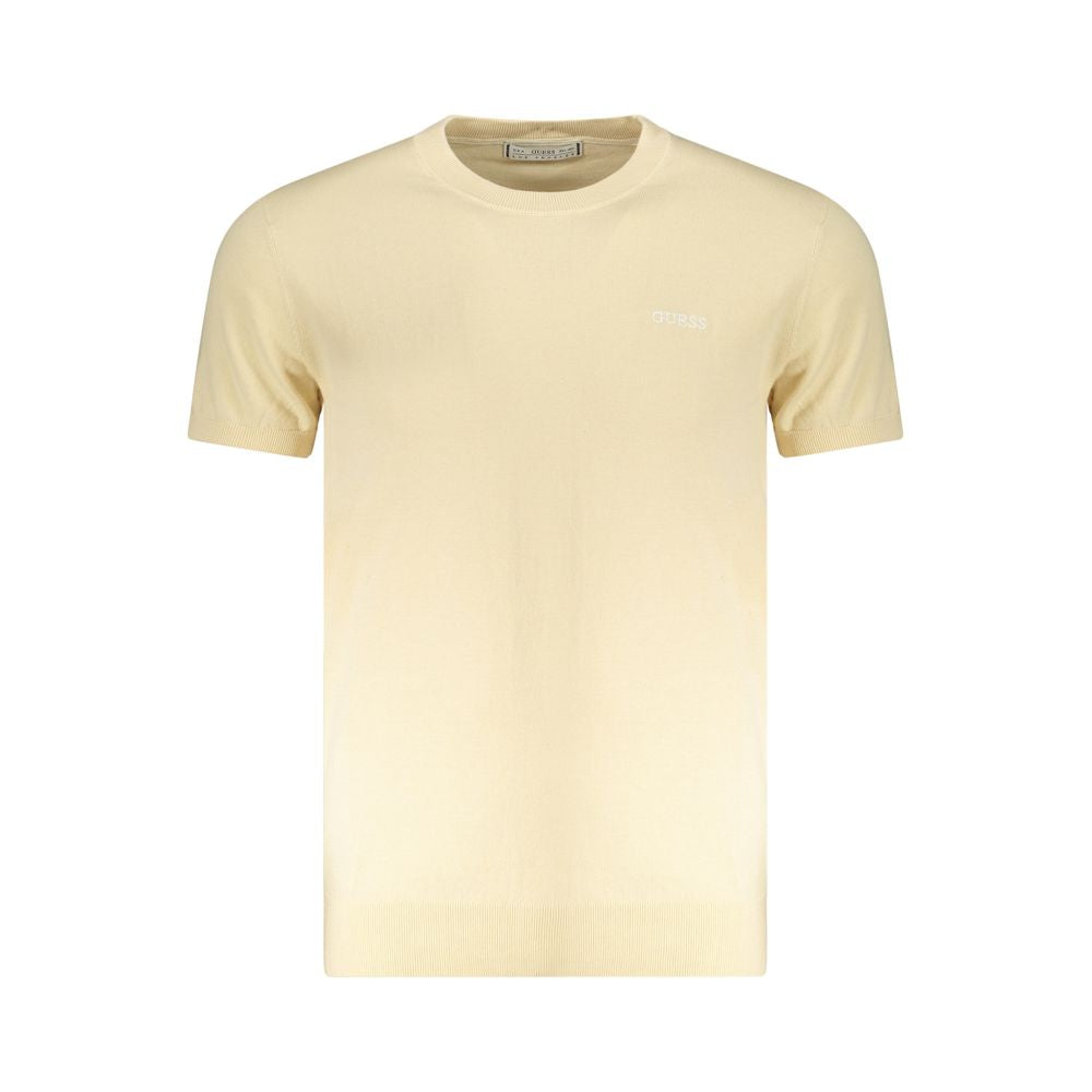 Guess Jeans Beige Cotton Men's T-Shirt Guess Jeans