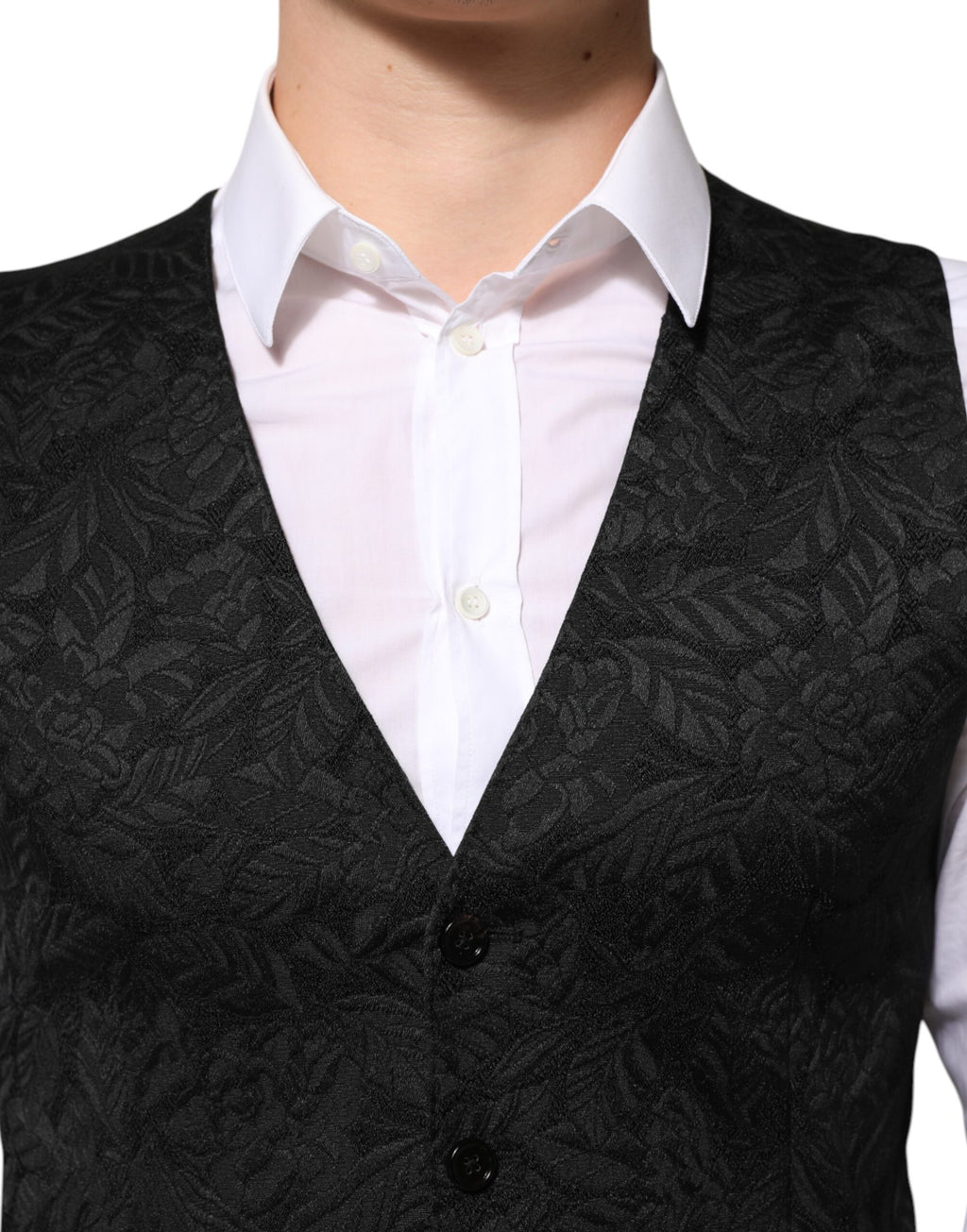 Dolce & Gabbana Black 3 Piece Brocade Jacquard Suit MARTINI Dolce & Gabbana