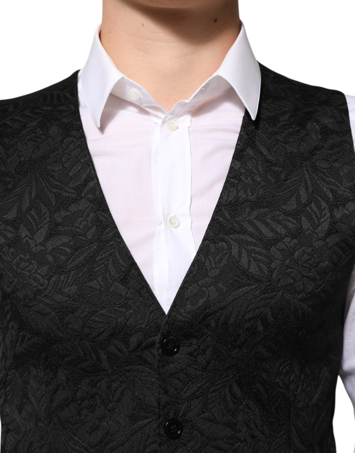 Dolce & Gabbana Black 3 Piece Brocade Jacquard Suit MARTINI Dolce & Gabbana