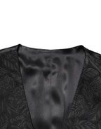 Dolce & Gabbana Black 3 Piece Brocade Jacquard Suit MARTINI Dolce & Gabbana