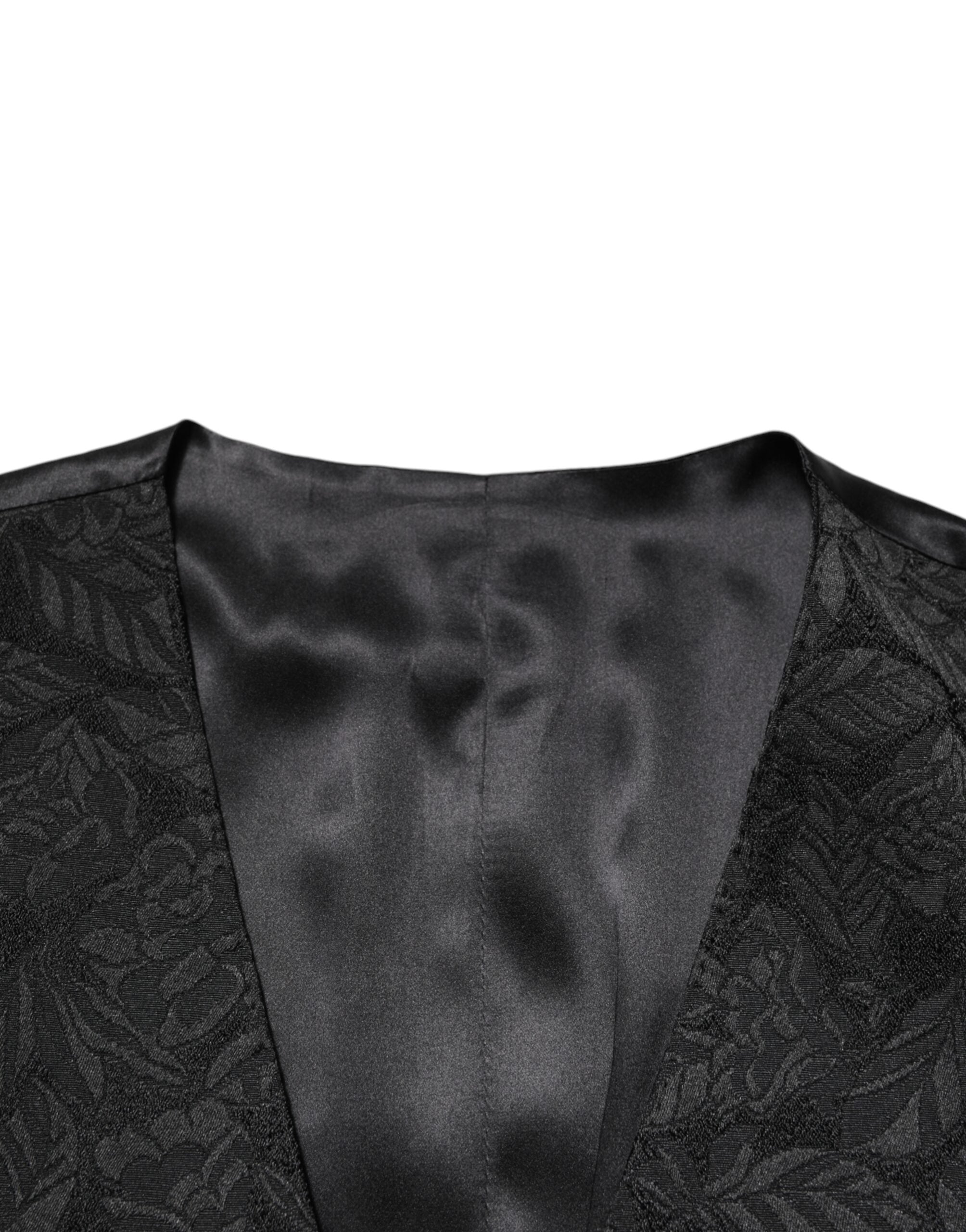 Dolce & Gabbana Black 3 Piece Brocade Jacquard Suit MARTINI Dolce & Gabbana