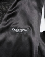 Dolce & Gabbana Black 3 Piece Brocade Jacquard Suit MARTINI Dolce & Gabbana