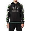 Dolce & Gabbana KING Black Orchid Floral Crown Logo Hoodie Sweater