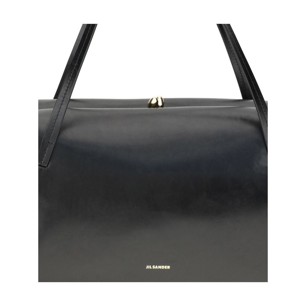 Jil Sander Black Calf Leather Bos Taurus Shoulder Bag Jil Sander