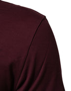 Dolce & Gabbana Burgundy Cotton DG Super King Logo T-Shirt - Eljoys Fashion 