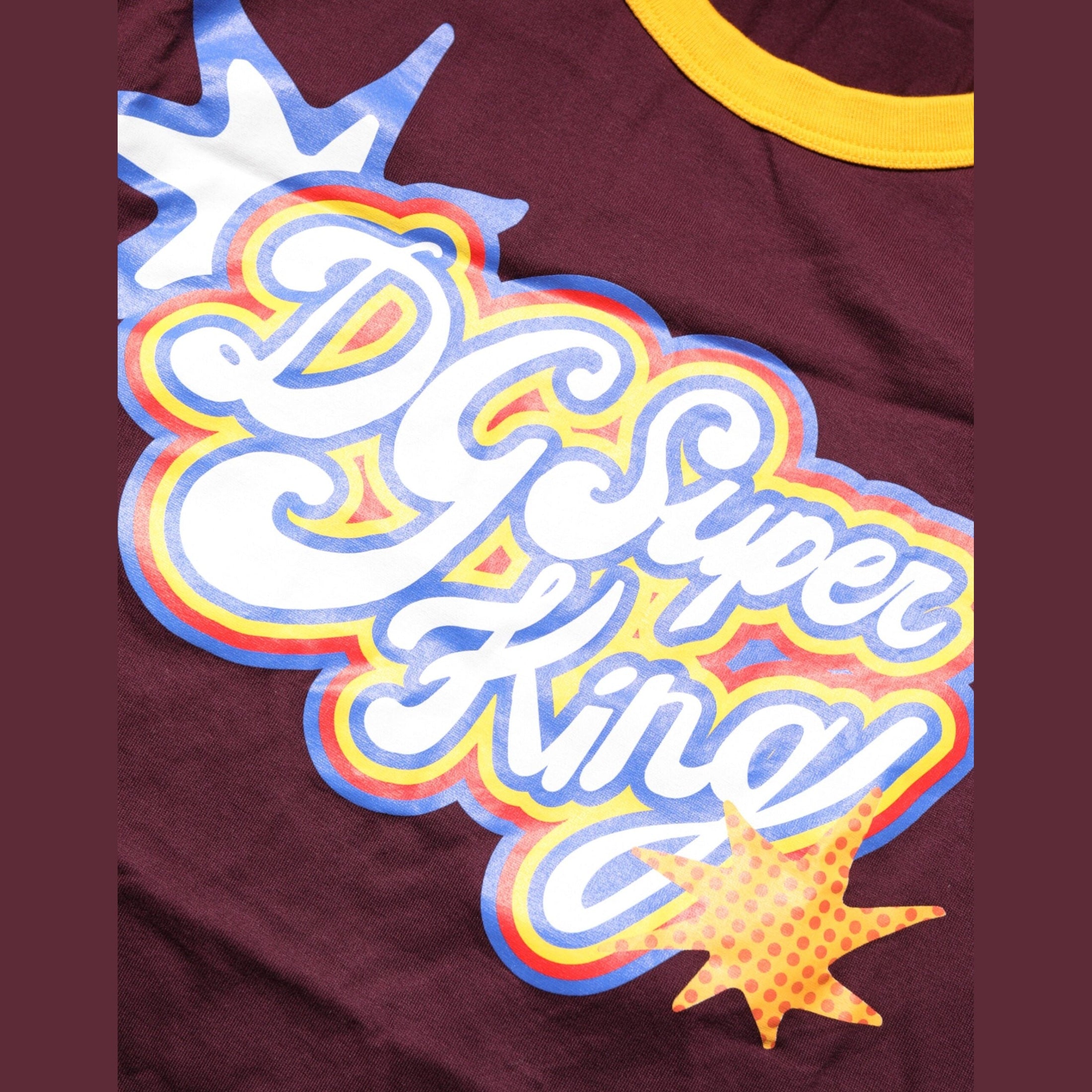 Dolce & Gabbana Burgundy Cotton DG Super King Logo T-Shirt