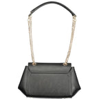 Guess Jeans nero poliuretano women's handbag with sleek design and top handles, showcasing modern style and premium materials.