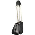 Guess Jeans Nero women's handbag made of polyurethane, featuring a sleek black design and stylish details.