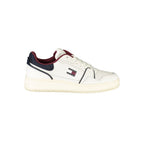 Tommy Hilfiger Bianco polyurethane men's sneaker with white design and casual style, featuring logo accents and a comfortable sole.