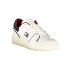 Tommy Hilfiger Bianco men's sneaker with white polyurethane upper and casual design, featuring a lace-up closure and rubber sole.