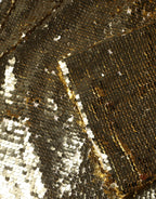 Dolce & Gabbana Gold Sequin Long Sleeve Mini Dress