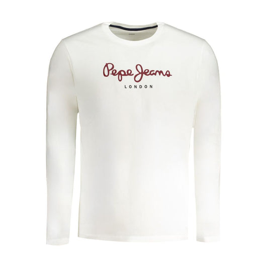 Pepe Jeans Bianco Cotton Men T-Shirt Pepe Jeans