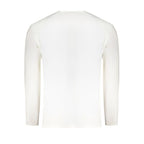 White Pepe Jeans cotton men's T-shirt with round neckline and short sleeves, displayed flat on a white background.
