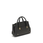 Thom Browne gray calf leather Bos Taurus handbag with structured design and subtle branding details.