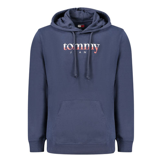 Tommy Hilfiger Blue Cotton Men's Hooded Sweatshirt Tommy Hilfiger