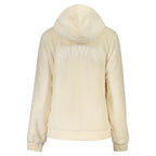 Norway 1963 Bianco polyester women's jacket, lightweight and stylish with a zip front and collar, shown in a neutral color.