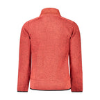 Norway 1963 men's red polyester sweatshirt with crew neckline and logo detail, casual and comfortable for everyday wear.