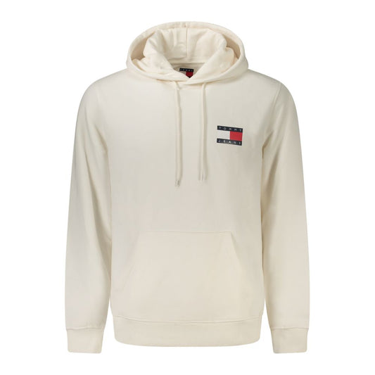 Tommy Hilfiger White Cotton Men's Hooded Sweatshirt Tommy Hilfiger