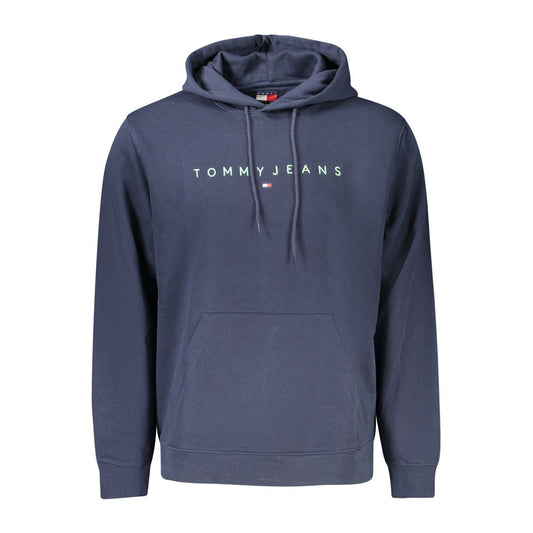 Tommy Hilfiger Blue Cotton Men's Hoodie Sweatshirt Tommy Hilfiger
