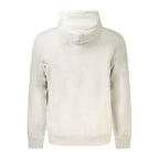 Gray cotton men's hoodie by Tommy Hilfiger, featuring a relaxed fit and classic logo detail on the front.