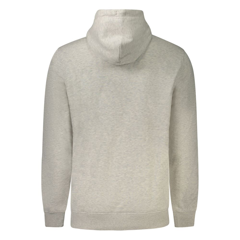 Tommy Hilfiger Grigio cotton men's sweatshirt with crew neck and long sleeves, casual and comfortable everyday wear.