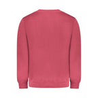 Red cotton men's sweatshirt from Norway 1963 featuring a classic crew neck and comfortable fit.