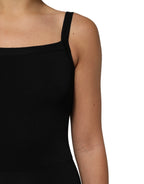 Laneus Black Square Neck Bodycon Ruched Mini Dress - Eljoys Fashion 