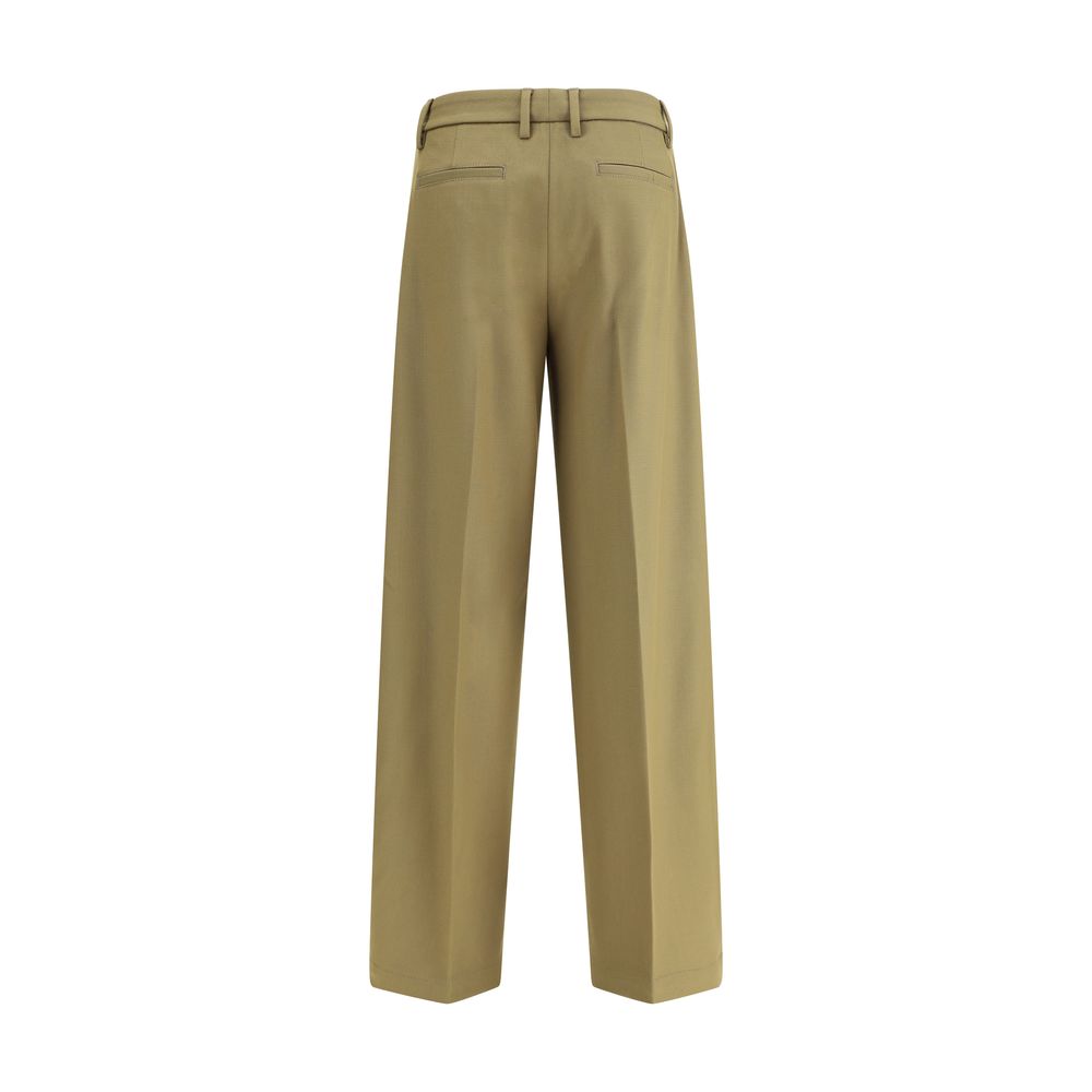 True Royal Bicolor Polyester Dress Pants True Royal