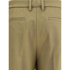 True Royal Bicolor Polyester Dress Pants True Royal