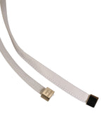 Dolce & Gabbana White Yellow Stripe Tie Side Logo Underwear - Eljoys Fashion 