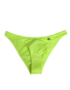 Dolce & Gabbana Neon Green DG Logo Swim Briefs Women Underwear - Eljoys Fashion 